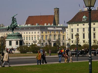 Sunday 9  April, 2006  Statue of Archduke Charles of Austria in the Heldenplatz who remains among Austria's greatest heroes of the French Revolutionary and Napoleonic wars.