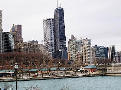 CHICAGO.  Skyscrapers including Hancock building.