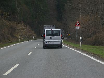 Wednesday 12  April, 2006   We travel SE through Germany. The borders are seamless, even less than going from one state to another in Australia.