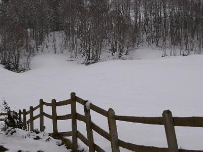 Wednesday 12  April, 2006   A lonely fence wanders through the snow.