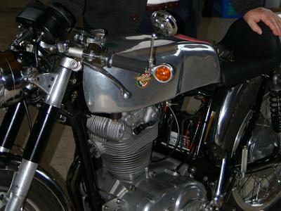 Wednesday 12  April, 2006   This is Rolf's single cylinder 400cc desmodromic Ducati which he had raced at the Isle of Man