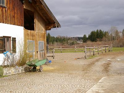 Friday 14 April, 2006  Friday morning at  the Gasthof and the snow had completely melted . . .