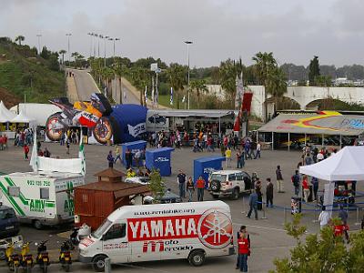 Saturday 25 March, 2006  Like the Australian GP, there are many suppliers' stands flogging motor bike gear.