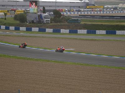 Saturday 25 March, 2006  The 125's were having free practice. The chicane that rejoins the track on the left is the Chicane Ayrton Senna.  It's to slow Formula 1 cars down when they race here.