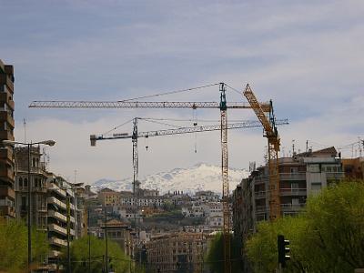 Saturday 1 April, 2006  Granada has the Sierra Nevadas for a backdrop - lots of construction going on with Spain's housing boom (busting in 2008).