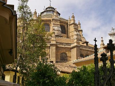 Saturday 1 April, 2006  Granada Cathedral (Cathedral of the Annunciation).  The first part, the chapel, was built between 1505 and 1517 in Gothic style. Construction continued in Spanish renaissance style with completion in 1667.