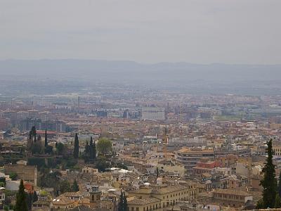 Saturday 1 April, 2006  Washington Irving's book "Tales of the Alhambra" describes this vista as the vega or plains of Granada. Not a lot of the vega left.