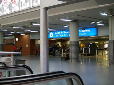 Wednesday 22 March, 2006  At the station, everything was in English and Spanish. The AVE train personnel spoke English as well. As for your regular Spaniard though; no English at all. This made the trip very difficult especially at the ticket offices of trains and buses.