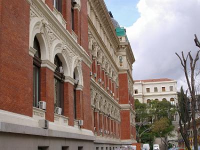 Wednesday 22 March, 2006  We decided to find the hotel in which we were to stay on our return to Madrid on April 13. This is part of the Ministry of Agriculture, our first exposure to Madrid's grand public buildings.