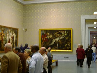 Wednesday 5 April, 2006  The Prado has the following: On the top (Second) floor works by Goya, Mengs, Tiepolo, Watteau