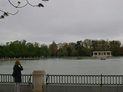 Wednesday 5 April, 2006  Brave souls had rented boats and were rowing on the lake. It started to rain very shortly after taking this picture - and it was very cold. This lake at one time was used to stage mini naval battles to amuse royalty.