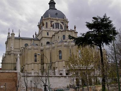 Thursday 6 April, 2006  The Cathedral of the Almudena as it is today. These are the apses (semi circular projection that contains the alter) at the rear of the cathedral.