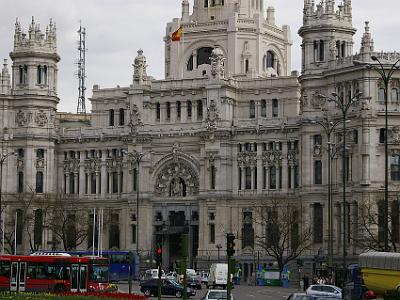 Friday 7 April, 2006  Inaugurated in 1919, the Palace of Communications is Madrid's current postal office building. The building is being renovated and will become the municipal headquarters of  the City of Madrid.