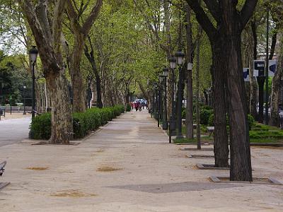 Friday 7 April, 2006  We now wander down the central parkway of Paseo del Prado towards Atocha station.