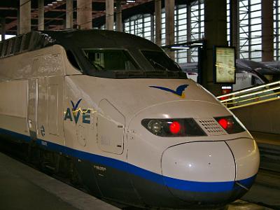 Thursday 23 March, 2006  Price to Sevilla was about €70 each.  The journey is 290 miles and takes 2 1/2 hours - averaging well over 100 mph.