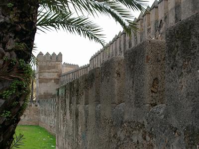 Friday 24 March, 2006  The largest surviving portion of the medieval city walls, built largely by the ruling Arabs prior to the city's reconquest in the 13th Century.  It spans from the Basilica (Puerta de la Macarena) to the Puerta de Cordoba.