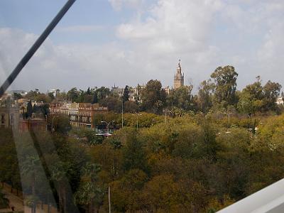 Friday 24 March, 2006  Great views of Sevilla. That's the Giralda spire in the distance.