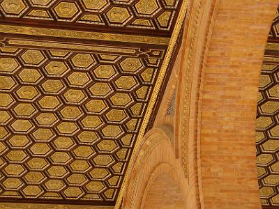 Friday 24 March, 2006  Ornate moorish-inspired ceiling tiles in the walkway.