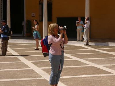 Sunday 26 March, 2006  Recording for posterity in the Patio de la Monteria.