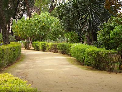 Sunday 26 March, 2006  A gravel pathway leads to the back end of the gardens.