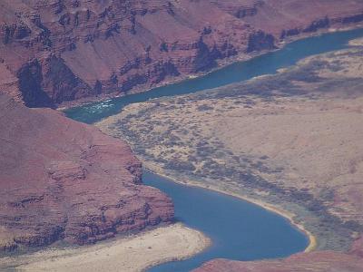 Thursday 9 March, 2006  The Colorado River winds its way through the canyon to Lake Mead where it supplies water to Southern California and Nevada.