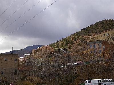 Friday 10 March, 2006  At one time, Jerome was Arizona's fourth largest town. The large building in the centre upper, which was once a hospital,  is the Grand Hotel.