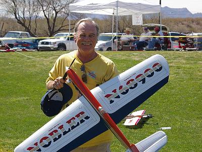 Tuesday 14 March, 2006  Bob posing with his new plane; a Nobler.