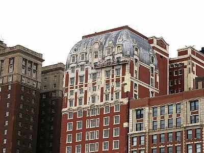 Monday 20 March, 2006  The Blackstone Hotel is 21 stories and was completed in 1910.  It is  a designated Chicago Landmark added to the National Register of Historic Places on May 8, 1986.