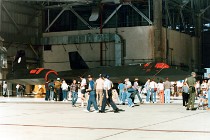 An SR71 in 1986 at  Edwards Airforce Base