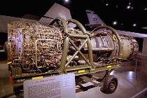 The Pratt & Whitney J58 engine powered the Lockheed A-12,  YF-12 and the SR-71. It was an afterburning turbojet engine with a compressor bleed to the afterburner. This increased engine  thrust at high speeds where compression of the air mostly came from the speed of the aircraft itself. : 2009-11-04 USA Air Force Museum